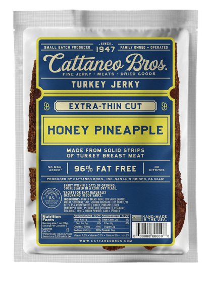 Turkey Jerky Honey Pineapple